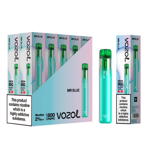 Box of 10 Vozol Neon 800 Disposable Vape Multipack