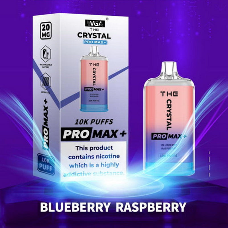 THE Crystal Pro Max Plus 10000 Disposable Vape Kit - Blueberry Raspberry | Idea Vape