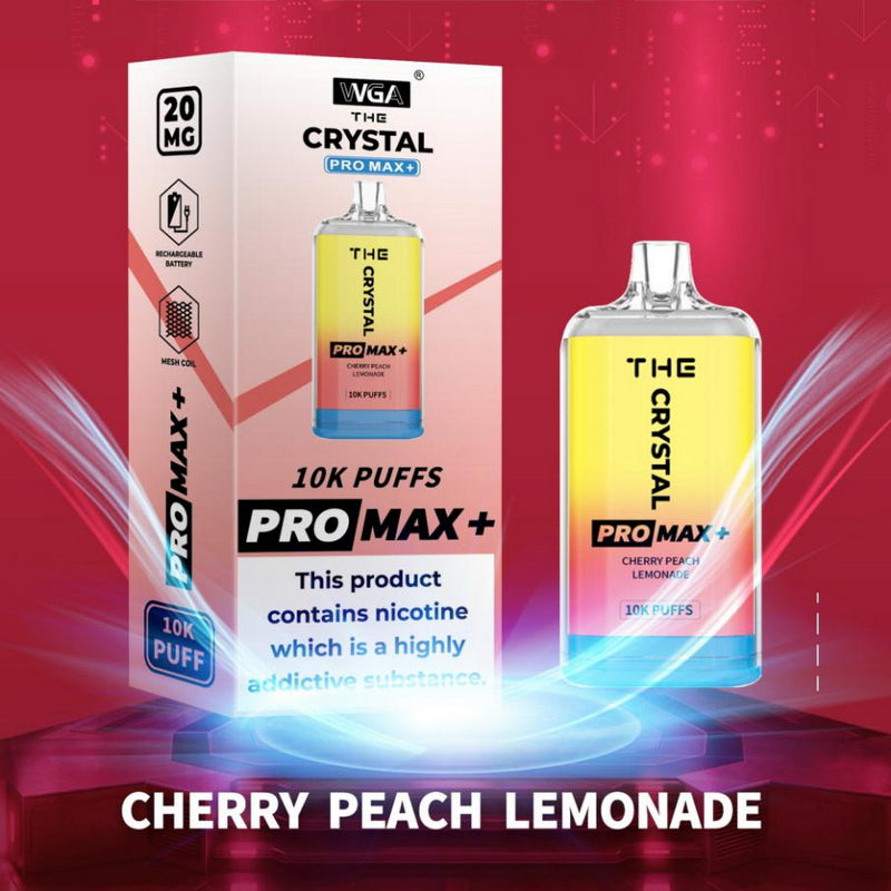 THE Crystal Pro Max Plus 10000 Disposable Vape Kit - Cherry Peach Lemonade | Idea Vape