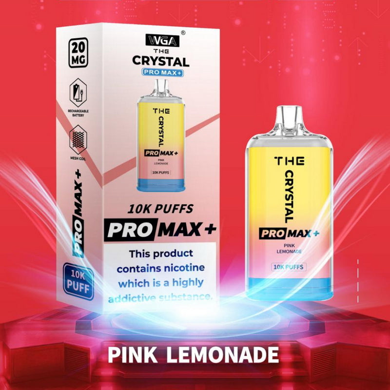 THE Crystal Pro Max Plus 10000 Disposable Vape Kit - Pink Lemonade | Idea Vape