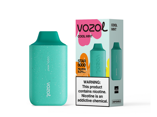 Vozol Star 6000 Disposable Vape Kit - COOL MINT - Idea Vape